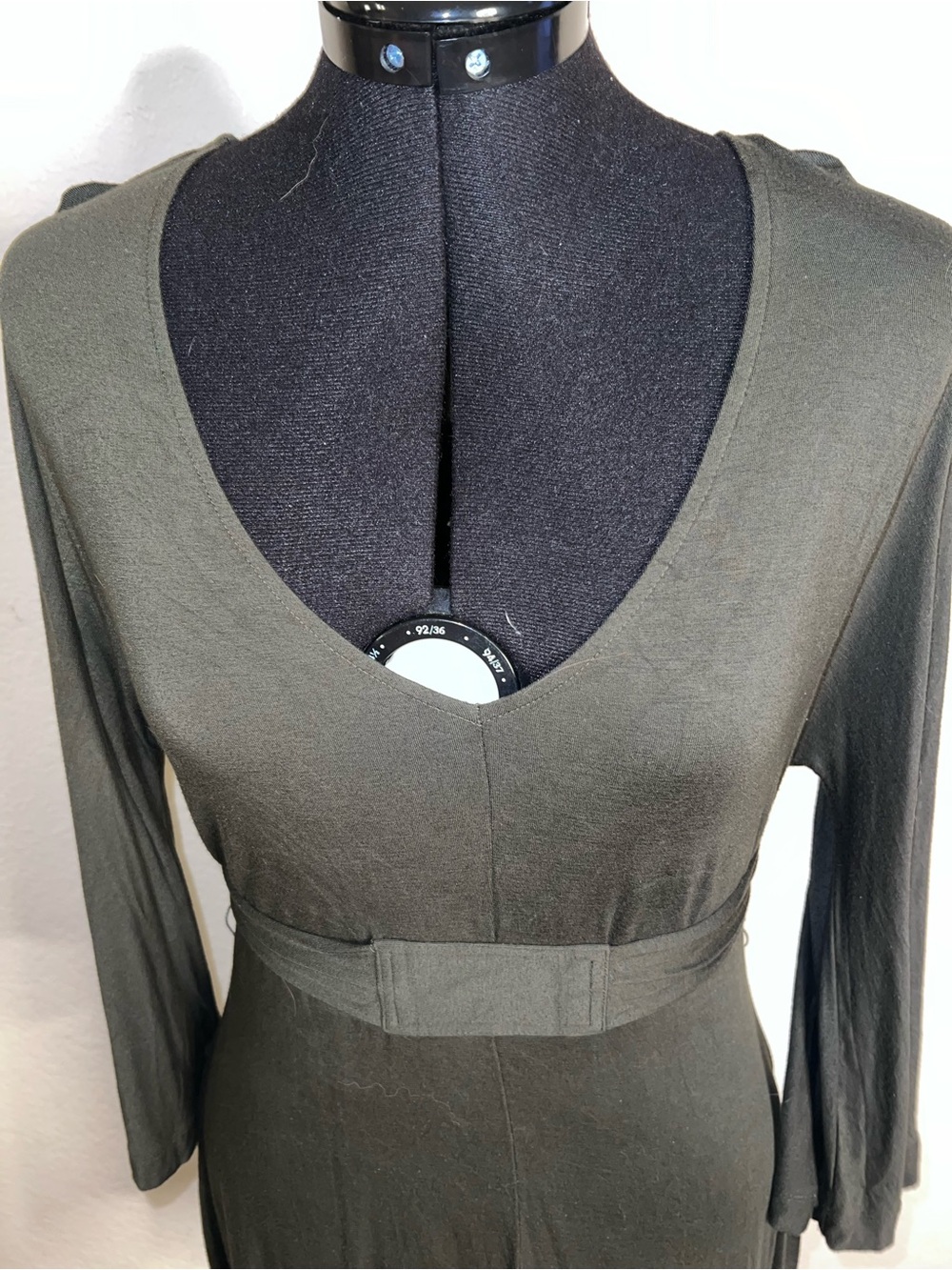 Banana Republic olive green long sleeve dress